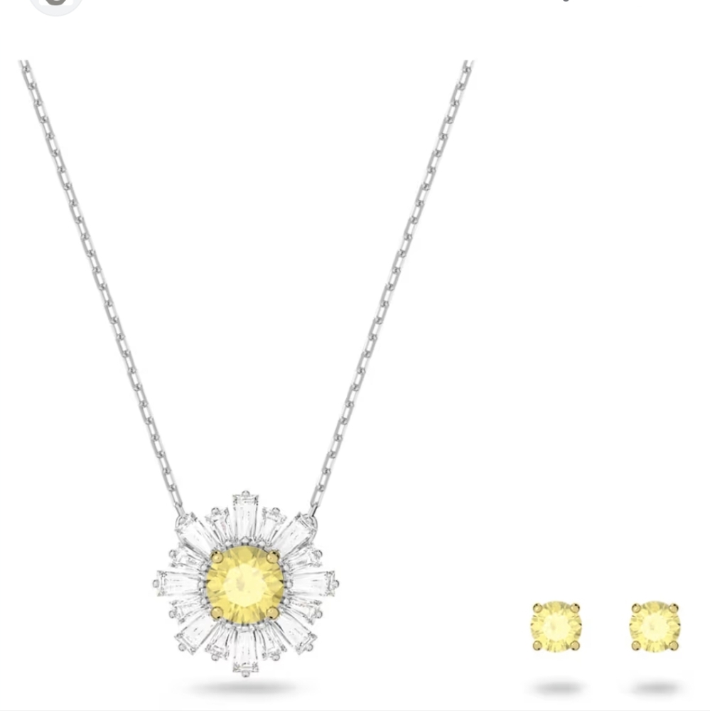 Swarovski Sunflower Necklace